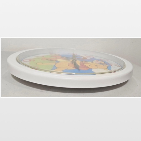 Vtg 90s Disney Wall Clock Winnie The Pooh & Tigger 10” Battery Analog Working - Picture 8 of 16